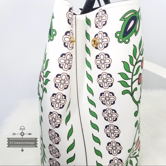 NWT Tory Burch Kerrington Square Tote Garden Bag - Picture 3 of 8
